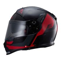 Capacete X11 Revo Vision Preto/Vermelho Brilho