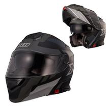 Capacete X11 Turner Prisma Preto/Cinza Fosco