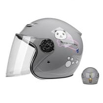 Capacete YAGTEYCLL para motocicleta infantil retrô com meia idade de 4 a 8 anos Capacete YAGTEYCLL para motocicleta infantil retrô com meia idade de 4 a 8 anos