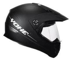 Capacete Yohe Trail Sport Preto Fosco Moto Cross Trilha