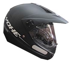 Capacete Yohe Trail Sport Preto Fosco Moto Cross Trilha
