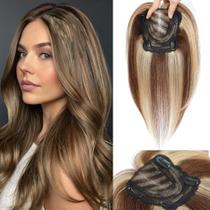 Capacetes de cabelo HVVZOY 360 3D, cabelo humano real para mulheres de 30 cm Capacetes de cabelo HVVZOY 360 3D, cabelo humano real para mulheres de 30 cm