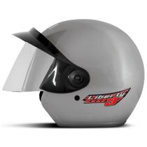 Capacetes De Moto Feminino Aberto Barato Liberty Three Viseira Cromada Pro Tork