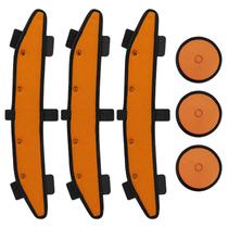 Capacetes e faixas de moletom para capacete de segurança, laranja