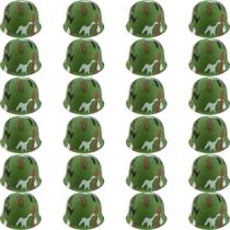 Capacetes Kids Army Camouflage Plastic, pacote com 24