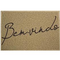 Capacho 040 x 060cm kapazi bege bem vindo