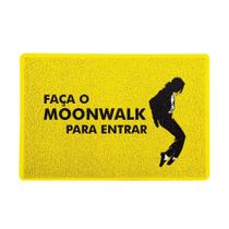 Capacho 60X40Cm Moonwalk - Amarelo