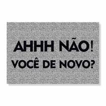Capacho ahhh não, você de novo cores:prata Capacho ahhh não, você de novo cores:prata