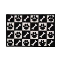 Capacho Antiderrapante Clean 29 Preto Branco 0,40x0,60m Capacho Antiderrapante Clean 29 Preto Branco 0,40x0,60m