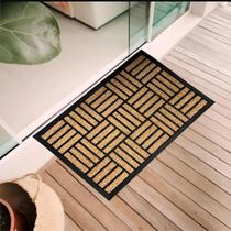 Capacho Antiderrapante Fibra De Coco Horizontal 75cm X 45cm Comprimento 75 Cm Desenho Do Tecido Quadrado Largura 45 Cm