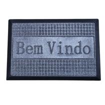 Capacho Antiderrapante Porta Lima 02 Cinza 0,40X0,60M Capacho Antiderrapante Porta Lima 02 Cinza 0,40X0,60M