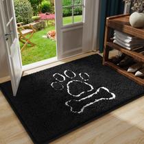 Capacho AROGAN Dog Chenille, entrada interna preta 60x90cm
