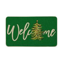 Capacho Artoid Mode Green Xmas Tree 43x74 cm antiderrapante Capacho Artoid Mode Green Xmas Tree 43x74 cm antiderrapante
