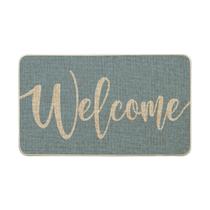 Capacho Artoid Mode Sky Blue Welcome Spring 43x74cm Capacho Artoid Mode Sky Blue Welcome Spring 43x74cm