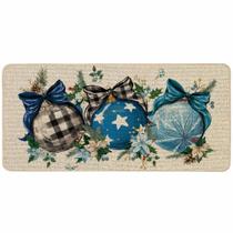 Capacho Baccessor Winter Christmas Blue Xmas Ball 43x91cm