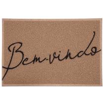 Capacho Bem Vindo Bege Kapazi 40X60Cm