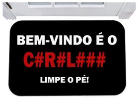 Capacho bem vindo é o crl limpe o pé tapete para porta 40x60