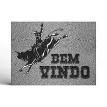 Capacho Bem Vindo Peão Preto Capacho Bem Vindo Peão Preto