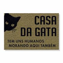 Capacho casa da gata cores:bege Capacho casa da gata cores:bege