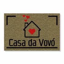 Capacho casa da vovó cores:bege Capacho casa da vovó cores:bege