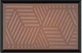 Capacho Com Borda Fenice Design Cubismo 60X40Cm - Uzoo
