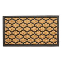 Capacho de Borracha Alagoas 01 Bege-Preto 0,33X0,60M