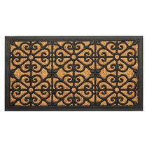 Capacho de Borracha Alagoas 03 Bege-Preto 0,33X0,60M