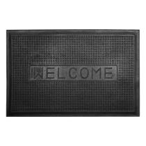 Capacho De Borracha Antiderrapante Ecco 23 Preto 0,40x0,60m