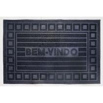 Capacho de Borracha Dots Bem-Vindo Quadrados 60X40Cm - Uzoo Capacho de Borracha Dots Bem-Vindo Quadrados 60X40Cm - Uzoo