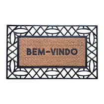 Capacho De Borracha Frame E Fibra De Coco 45x75cm - Komeco