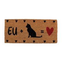 Capacho De Fibra - Gato - 55 x 25cm - 1 unidade - Cromus - Rizzo