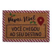 Capacho De Fibra - Localização Noel - 60 x 40cm - 1 unidade - Cromus - Rizzo