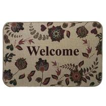 Capacho de Linho e Borracha Welcome Estampado