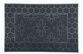Capacho De Porta Borracha Dots Flor 60X40Cm - Uzoo Capacho De Porta Borracha Dots Flor 60X40Cm - Uzoo