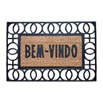 Capacho De Porta Borracha Frame Circulos 75X45cm Uzoo Capacho De Porta Borracha Frame Circulos 75X45cm Uzoo