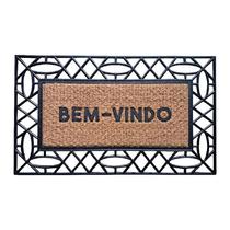 Capacho De Porta Borracha Frame Losangos 75x45cm Uzoo