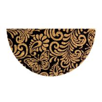 Capacho De Porta Entrada Fibra De Coco Arabesco 60x33cm Uzzo Capacho De Porta Entrada Fibra De Coco Arabesco 60x33cm Uzzo