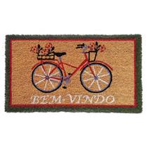 Capacho De Porta Fibra De Coco Bicicleta 60X33Cm - Uzoo Capacho De Porta Fibra De Coco Bicicleta 60X33Cm - Uzoo