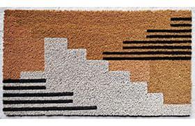 Capacho De Porta Fibra De Coco Escada 60X33Cm - Uzoo