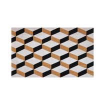 Capacho De Porta Fibra De Coco Geometrico 75X45Cm - Uzoo Capacho De Porta Fibra De Coco Geometrico 75X45Cm - Uzoo