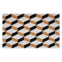 Capacho De Porta Fibra De Coco Geométrico 75x45cm Uzoo Capacho De Porta Fibra De Coco Geométrico 75x45cm Uzoo