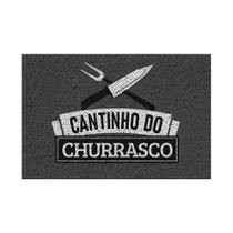 Capacho De Porta Vinílico Estampado Cantinho Do Churrasco 60x40cmuzoo