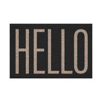 Capacho De Porta Vinílico Estampado Hello 60X40Cm - Uzoo