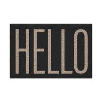 Capacho De Porta Vinílico Estampado Hello 60x40cm Uzoo