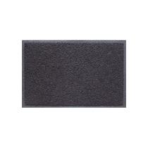 Capacho De Porta Vinílico Liso Grafite Dark Gray 60X40Cm - Uzoo