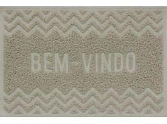 Capacho De Porta Vinílico Zig Zag Bege 60X40Cm - Uzoo Capacho De Porta Vinílico Zig Zag Bege 60X40Cm - Uzoo