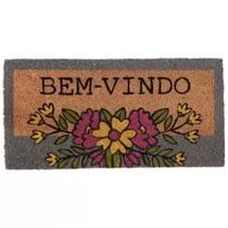 Capacho Decorativo Corttex Color Art Fibra De Coco Flor