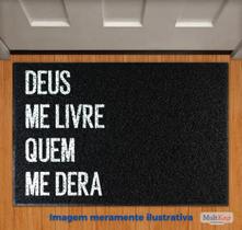 Capacho 'Deus me livre quem me dera' king floor 60cmx40cm Capacho 'Deus me livre quem me dera' king floor 60cmx40cm