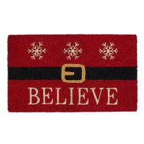 Capacho DII Believe Papai Noel Fibra Natural 46x76 cm