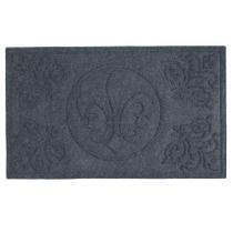 Capacho DII Hog Mat Fleur De Lis para condições úmidas 45x75cm